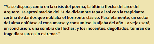 ya se dispara como en la crisis del poema la última